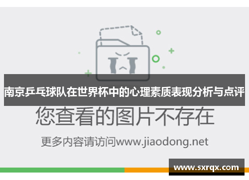南京乒乓球队在世界杯中的心理素质表现分析与点评